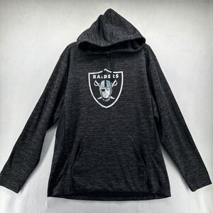 Adidas Hoodie Mens XL‎ Gray Climawarm Pullover Graphic Logo Thermal Sweatshirt